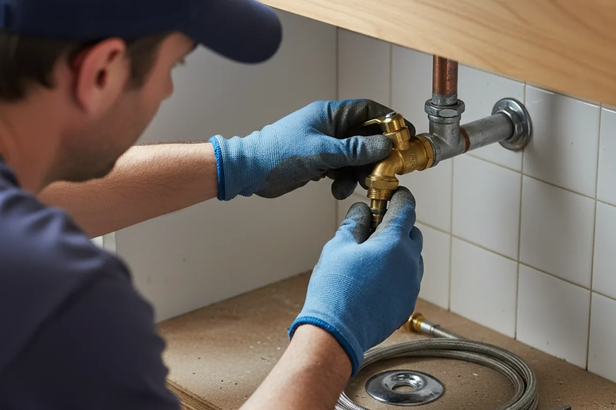 Shutoff valve and fitting work during Repiping in Carthage